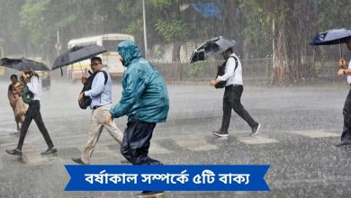 বর্ষাকাল সম্পর্কে ৫টি বা