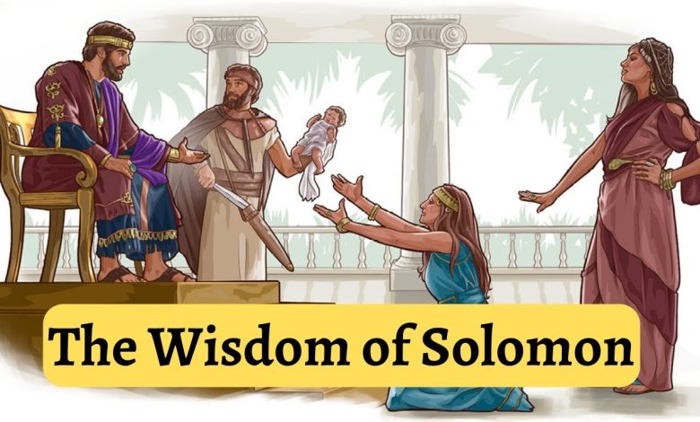 wisdom of king solomon story